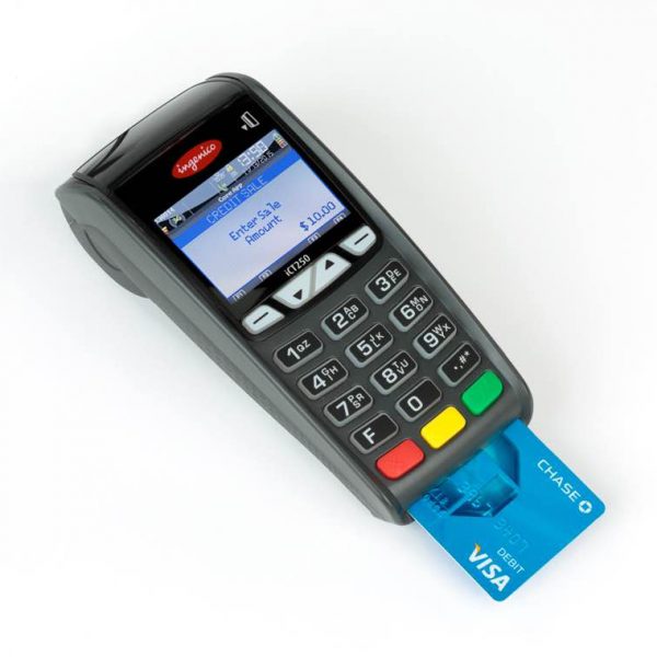 Máquina de cartão emprestada