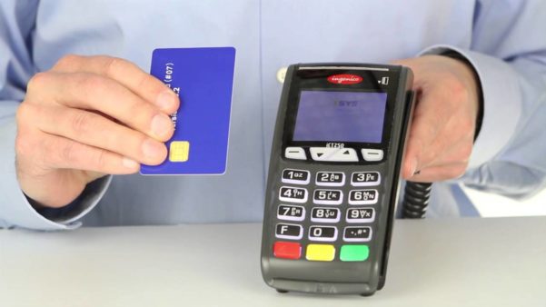 Máquina de cartão com conexão a internet